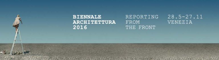 Banner für die Biennale Architettura