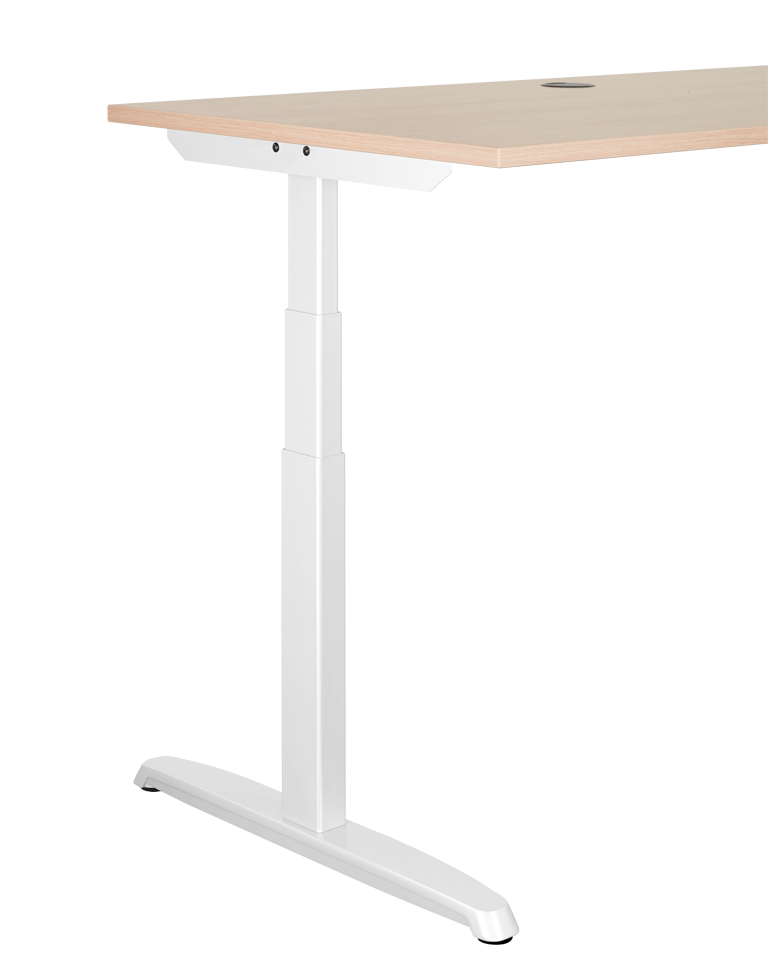 Thales Basic – höhenverstellbarer Schreibtisch von Hund Möbelwerke | hoch