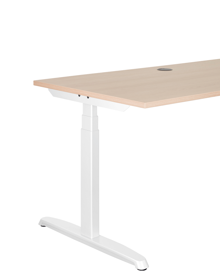 Thales Basic – höhenverstellbarer Schreibtisch von Hund Möbelwerke | niedrig